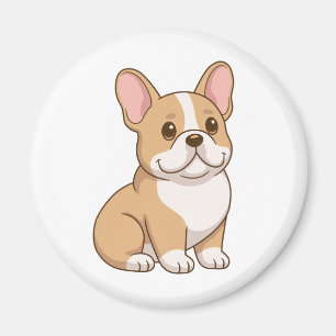 Süßer Französischer Bulldoggen-Welpe Magnet