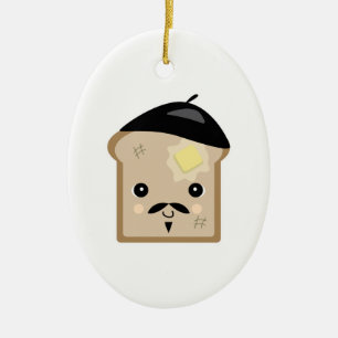süßer französischer Toast Keramikornament