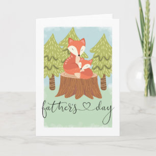 Süßer Froher Vatertag Fuchs Karte