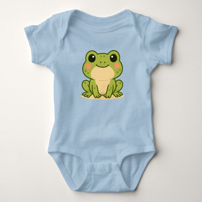 Süßer Frosch Baby Onesie Strampler (Vorderseite)