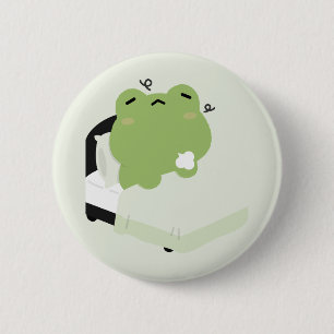 Süßer Frosch Button