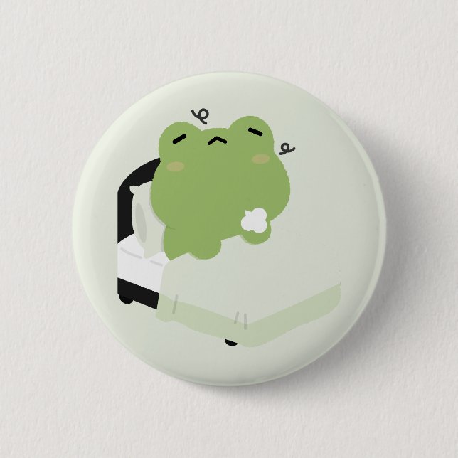 Süßer Frosch Button (Vorderseite)