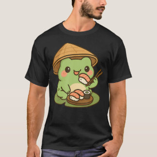 Süßer Frosch, der Sushi-Anime isst T-Shirt