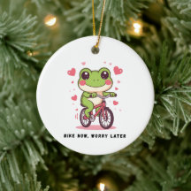 Süßer Frosch fährt Fahrrad | Lustiges Froschliebha