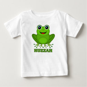 Süßer Frosch Hurra Lustiger Cartoon-Charakter Prod Baby T-shirt