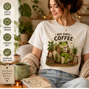 Süßer Frosch-Studienmotivations-Design Fokus Ler Tri-Blend Shirt