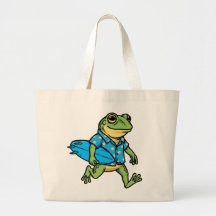 Süßer Frosch surft