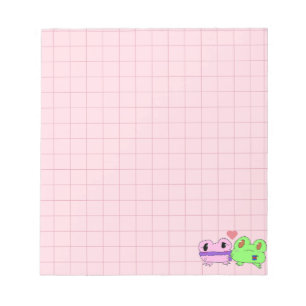 Süßer Frosch Valentinstag  Notizblock