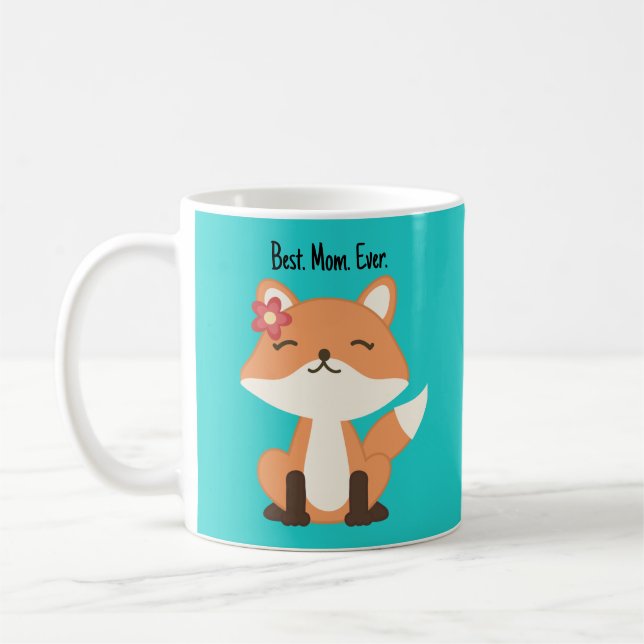 Süßer Fuchs Beste Mutter Aller Zeiten Kaffeetasse (Links)