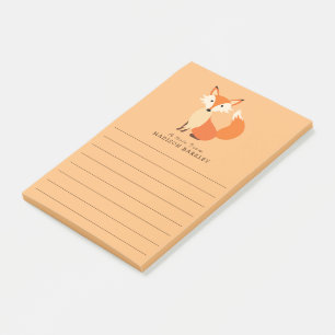 Süßer Fuchs Cartoon Waldtier Post-it Klebezettel