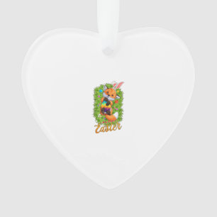 Süßer Fuchs Hasenohren Frohe Ostern Fuchs mit Oste Ornament