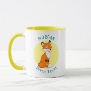 Süßer Fuchs, Namen und Nachricht personalisieren Tasse