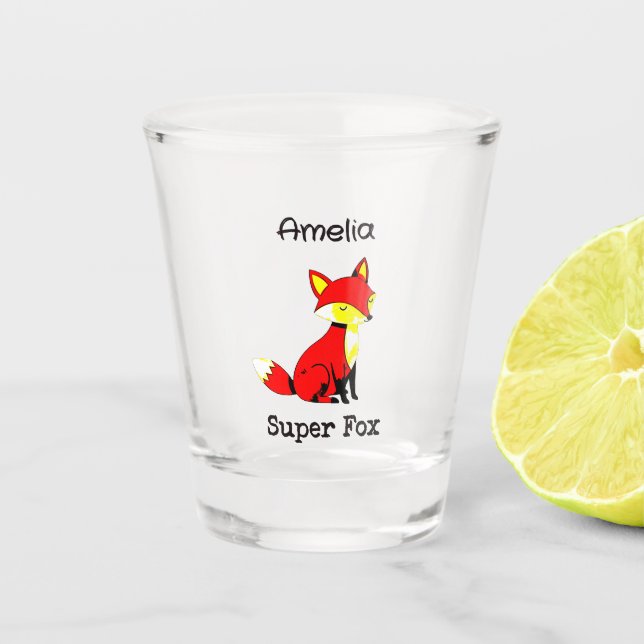 Süßer Fuchs Personalisiert Schnapsglas (Vorderseite)