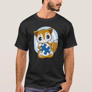 Süßer Fuchs und Unterstützung für Autismus-Bewusst T-Shirt