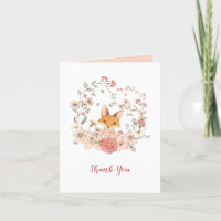 Süßer Fuchs Vintage-Blumen Pfirsich Leer Innen