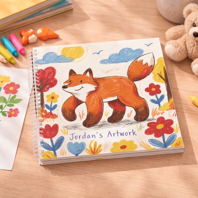 Süßer Fuchs Waldtier Kinder Skizzenbuch Notizbuch (Von Creator hochgeladen)
