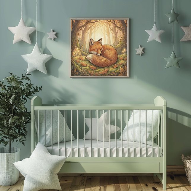 Süßer Fuchs Waldtiere Kinderzimmer Poster (Von Creator hochgeladen)