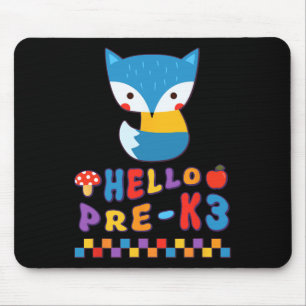 Süßer Fuchs Zurück zur Schule Waldtier Vorschule-k Mousepad