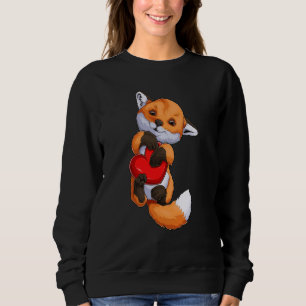Süßer Fuchskerz Valentinstag Jungen Kinder Fuchsan Sweatshirt