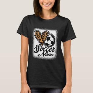 Süßer Fußball Nona Leopard Herz T-Shirt