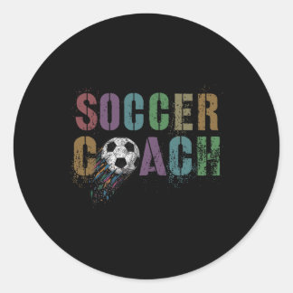 Süßer Fußballtrainer Scoring Club Trainer Stollens Runder Aufkleber