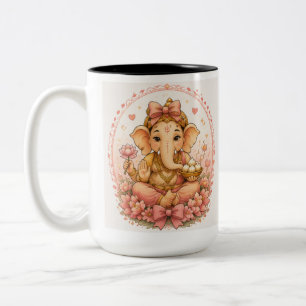 Süßer Ganesha Ganesh Chaturthi Festival Zweifarbige Tasse