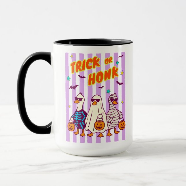Süßer Gänseschreck Halloween Tasse (Links)