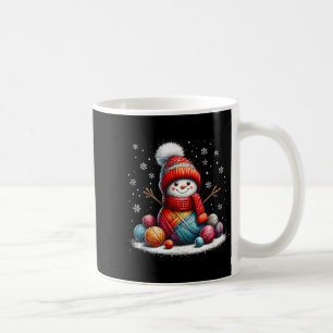 Süßer Garn-Schneemann-Quilter-Weihnachten-Häkeln S Kaffeetasse
