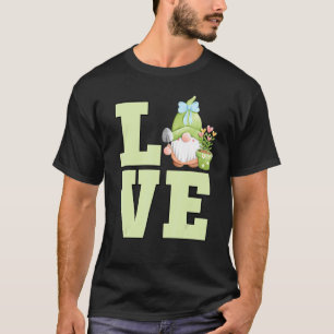 Süßer Gartenzwerg Blumenpflanze Gartenarbeit T-Shirt