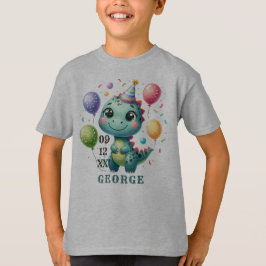 Süßer Geburtstagsdinosaurier T-Shirt