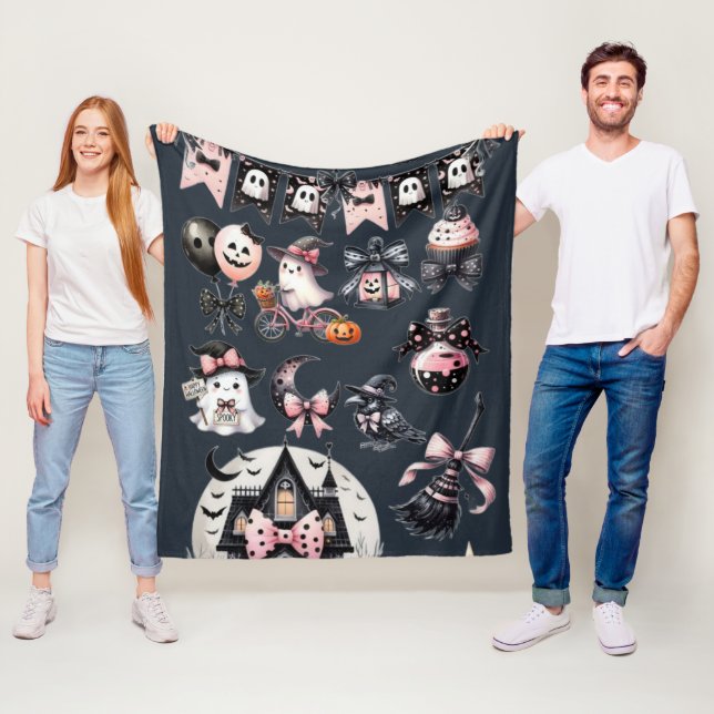 Süßer Geist an Halloween  Fleecedecke (Beispiel)
