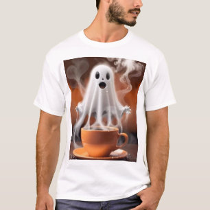 Süßer Geist, der aus dampfendem Kaffee aufsteigt, T-Shirt