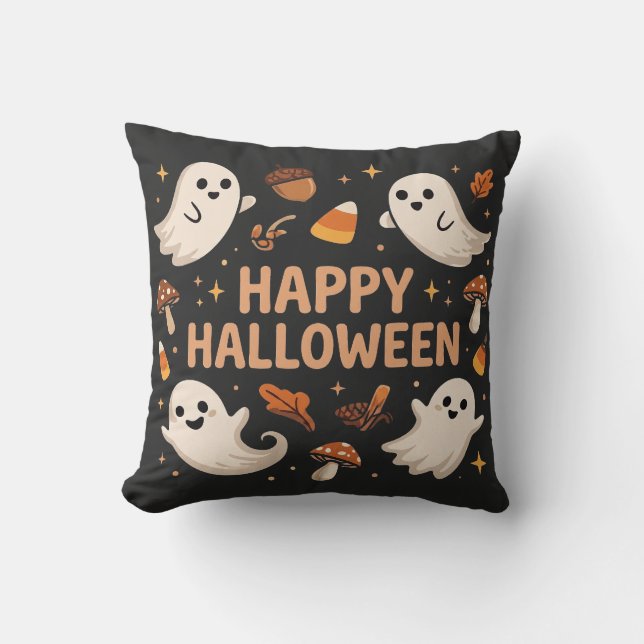 Süßer Geist Frohes Halloween Kissen (Vorderseite)