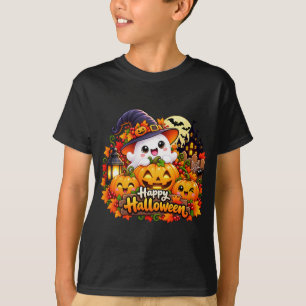 Süßer Geist Frohes Halloween Kürbis Hexe Aufkleber T-Shirt