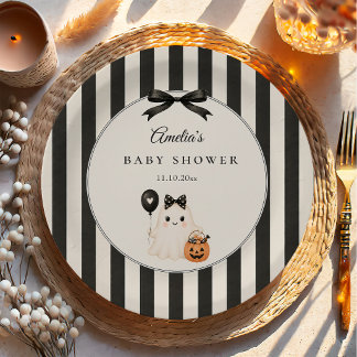 Süßer Geist Halloween Baby Shower Pappteller