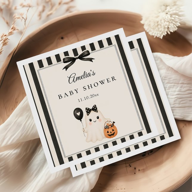 Süßer Geist Halloween Baby Shower Serviette (Von Creator hochgeladen)