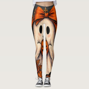 Süßer Geist Halloween Kawaii Gruseliger Kürbis Sai Leggings