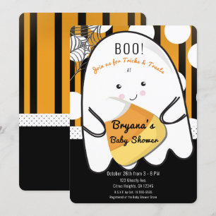 Süßer Geist Halloween Kinder Baby Shower Einladung