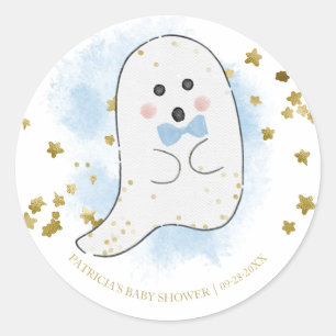 Süßer Geist Halloween Mädchen Babyparty Klassiker Runder Aufkleber