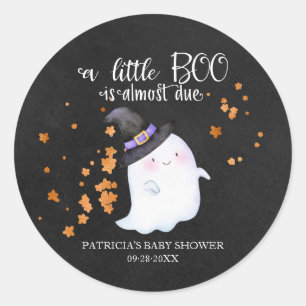 Süßer Geist Halloween Mädchen Babyparty Runder Aufkleber