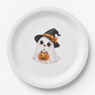 Süßer Geist Halloween Pappteller