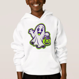 Süßer Geist Halloween-Süßigkeiten oder Saures Hoodie