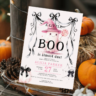 Süßer Geist, kleine Boo, Halloween-Mädchen-Baby-Pa Einladung