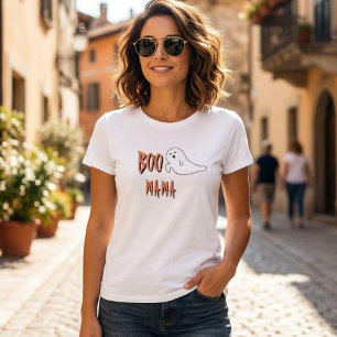 Süßer Geist Kleine Boo Mama Halloween Baby Shower T-Shirt