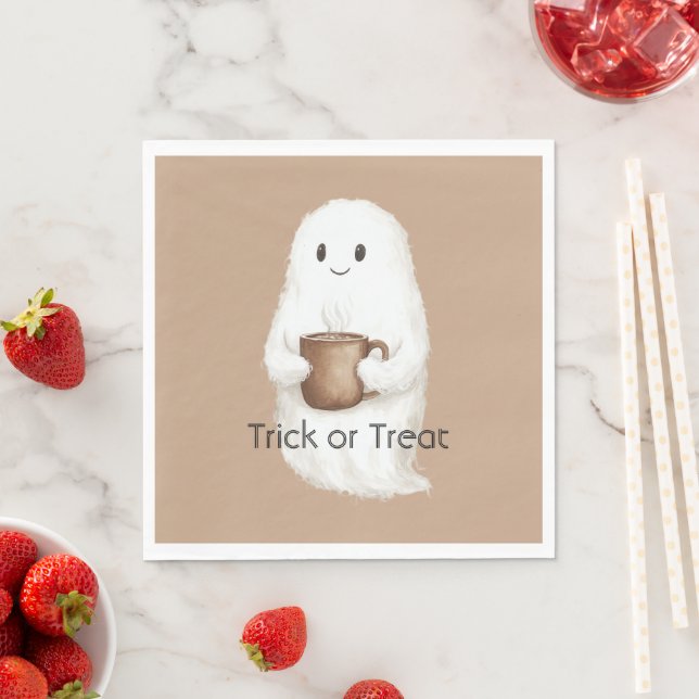 Süßer Geist Kürbis Halloween Serviette (Beispiel)