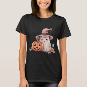 Süßer Geist-Kürbis-Kürbis hinterlässt schwarzes Ha T-Shirt