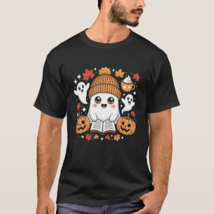Süßer Geist Lesebuch Liebhaber Herbst Halloween T-Shirt