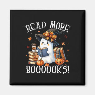 Süßer Geist lesender Bücherliebhaber Halloween Les Magnet