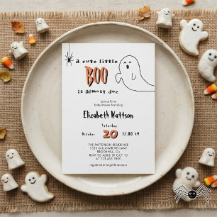 Süßer Geist Little Boo kommt bald Baby-Party  Einladung