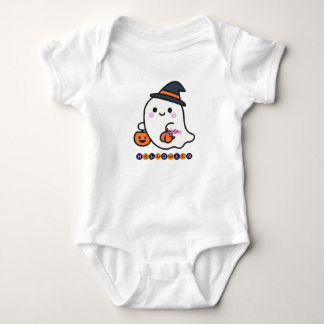 Süßer Geist mit Kürbis-Baby-Halloween-Body Baby Strampler